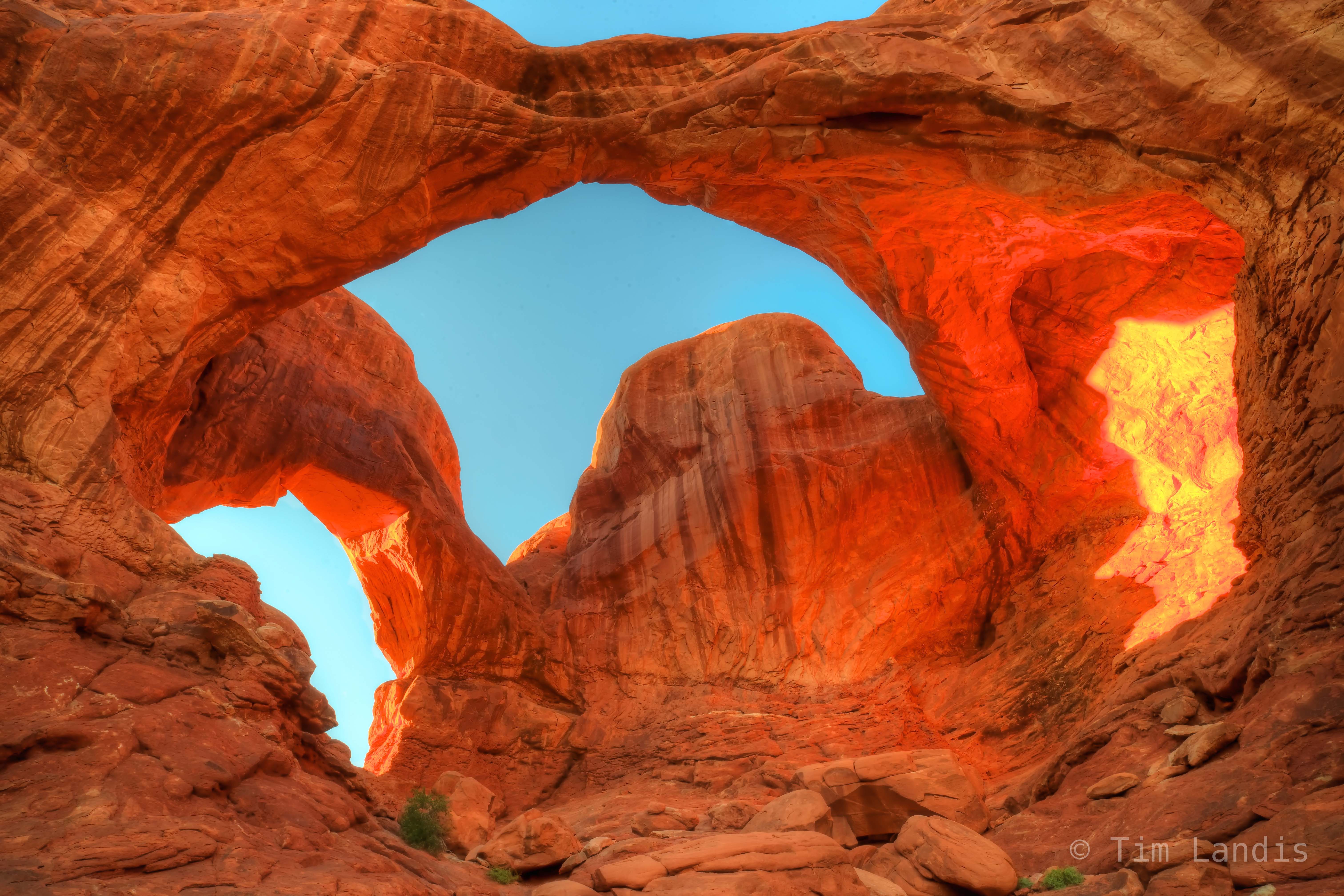 Double Arch as sunsets